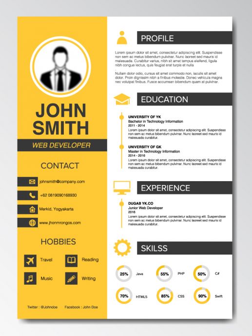 Graficzne CV dla web developera