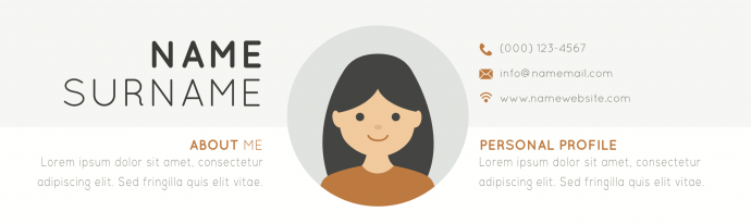 Nagłówek Curriculum vitae