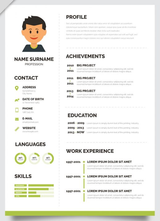 Nowoczesne graficzne CV