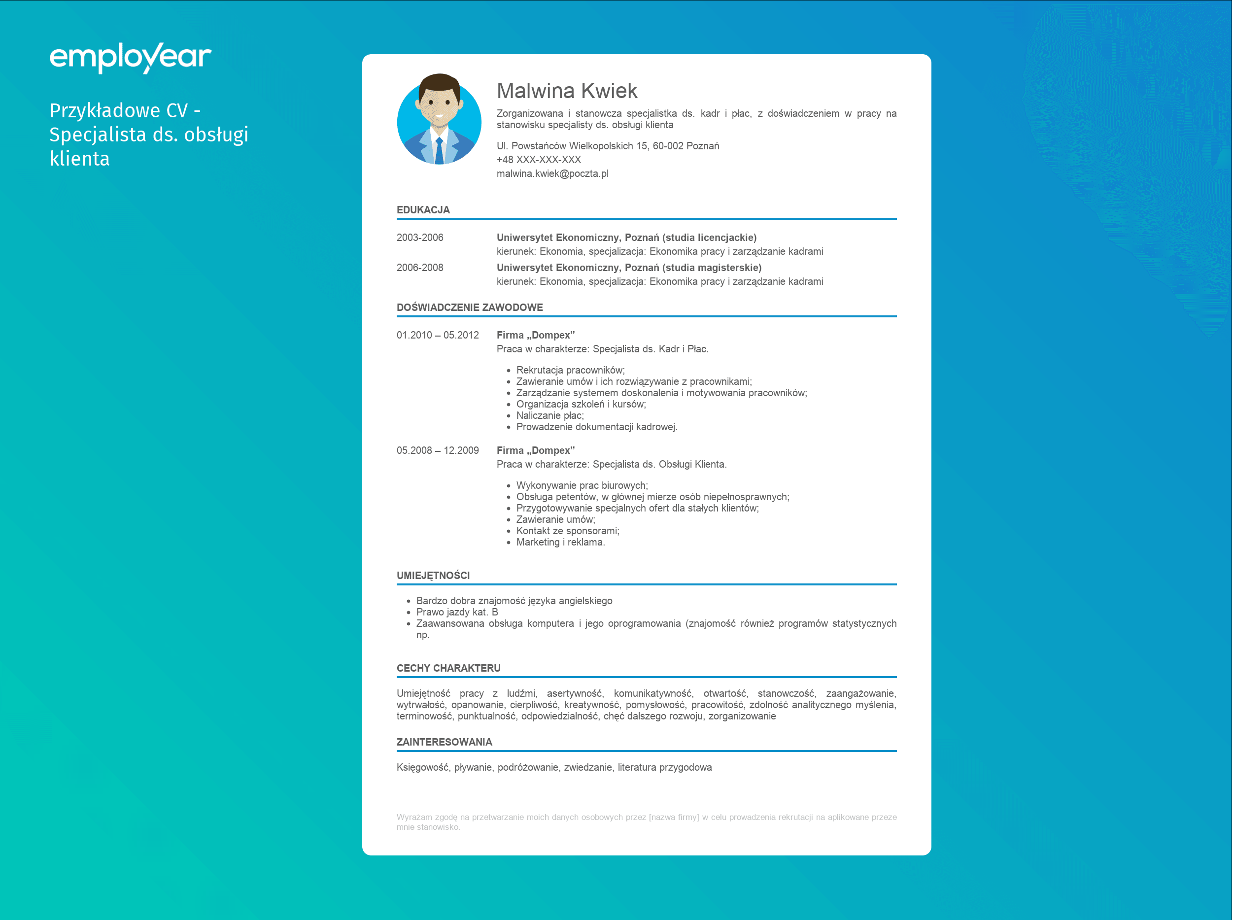 Curriculum vitae in english picture